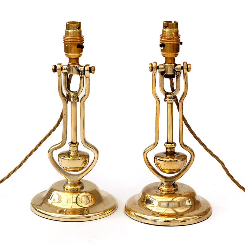 Set of Four Brass Gimbal Lights by William McGeoch & Co - David