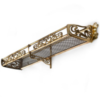 Rare Art Nouveau Style Original Brass Pullman Luggage Rack