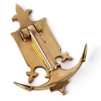 Rare Heavy Gauge Brass Anchor Door Knocker