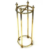 Antique Brass Circular Four Section Stick Stand