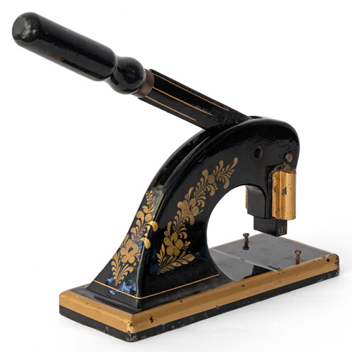 Heavy and Large Cast Iron Printers Stamp (c.1880)