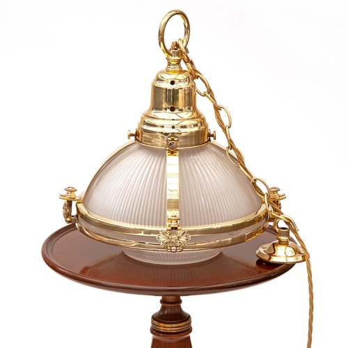 Super Quality Antique Holophane Brass Caged Pendant Lamp