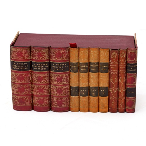 Faux Correspondence Box in the Form of a Row of Library Books