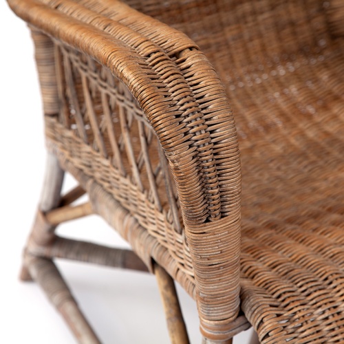 Antique sun bleached Dryad of Leicester lounge chair (c.1920)