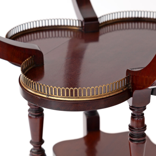 Antique Polished Mahogany Drinks Table with Removable Heavy Glass Tray (c.1910)